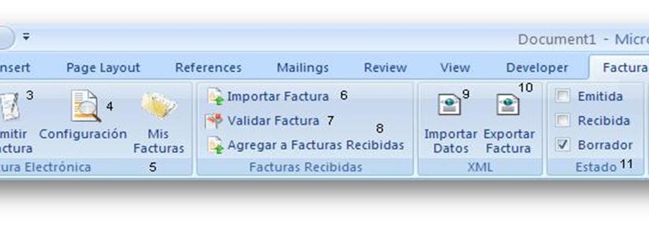 El ribbon o cintas de opciones